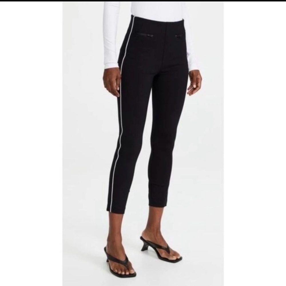 NWT SPANX Perfect Pant Ankle Piped Skinny Pant in Classic Navy Large petite LP - Picture 3 of 8